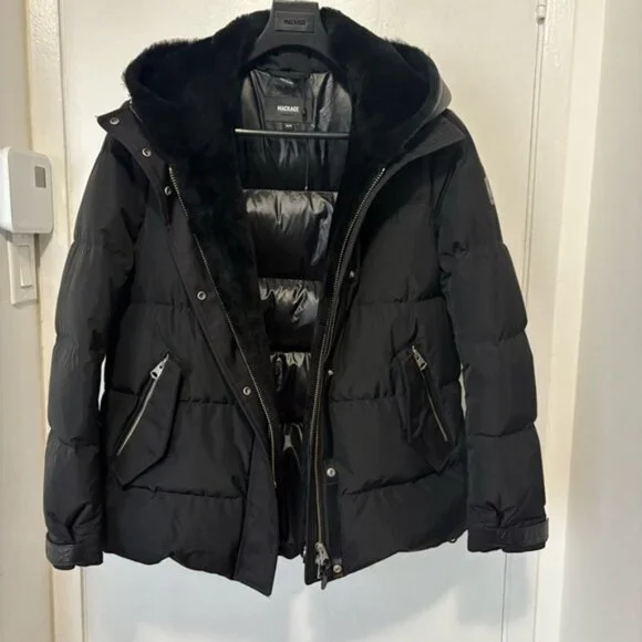 Mackage Shearling/Down Jacket XS - Picture 2 of 13
